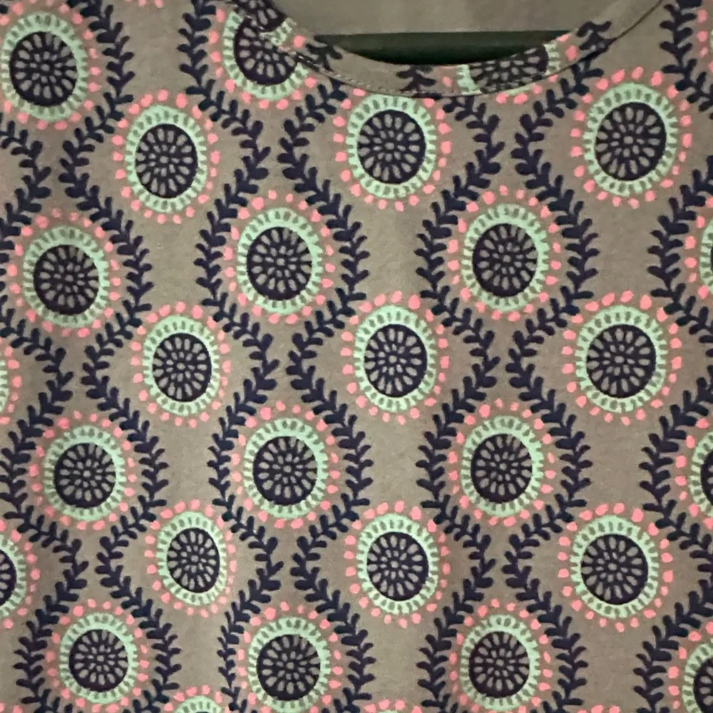 Garnet Hill Kids‎ girls organic cotton Blue Patterned Dress size XL green cotton